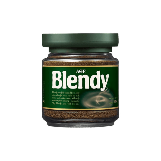 AGF Blendy Instant Classic Black Coffee Powder Bottled Green Can 80g